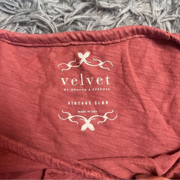 Velvet by Graham & Spencer Tracie Puff Sleeve Tee Size L - Picture 4 of 8